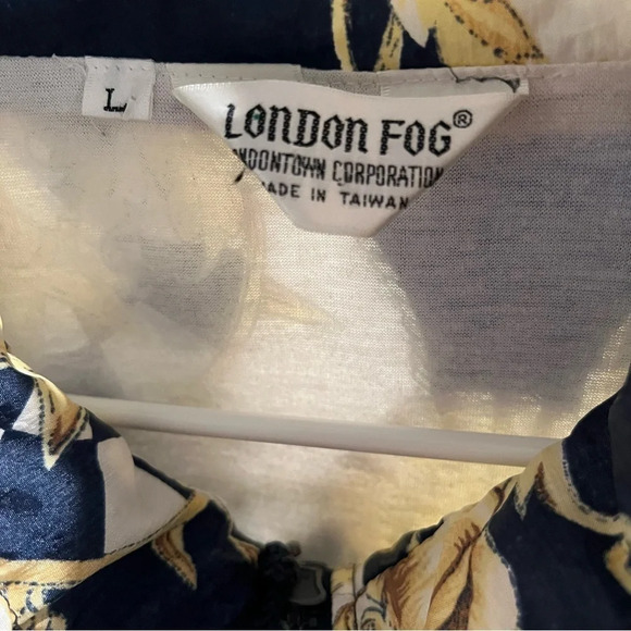 Vintage London Fog Jacket Womens Medium Track Windbreaker Sailing Nautical Large - Picture 12 of 14